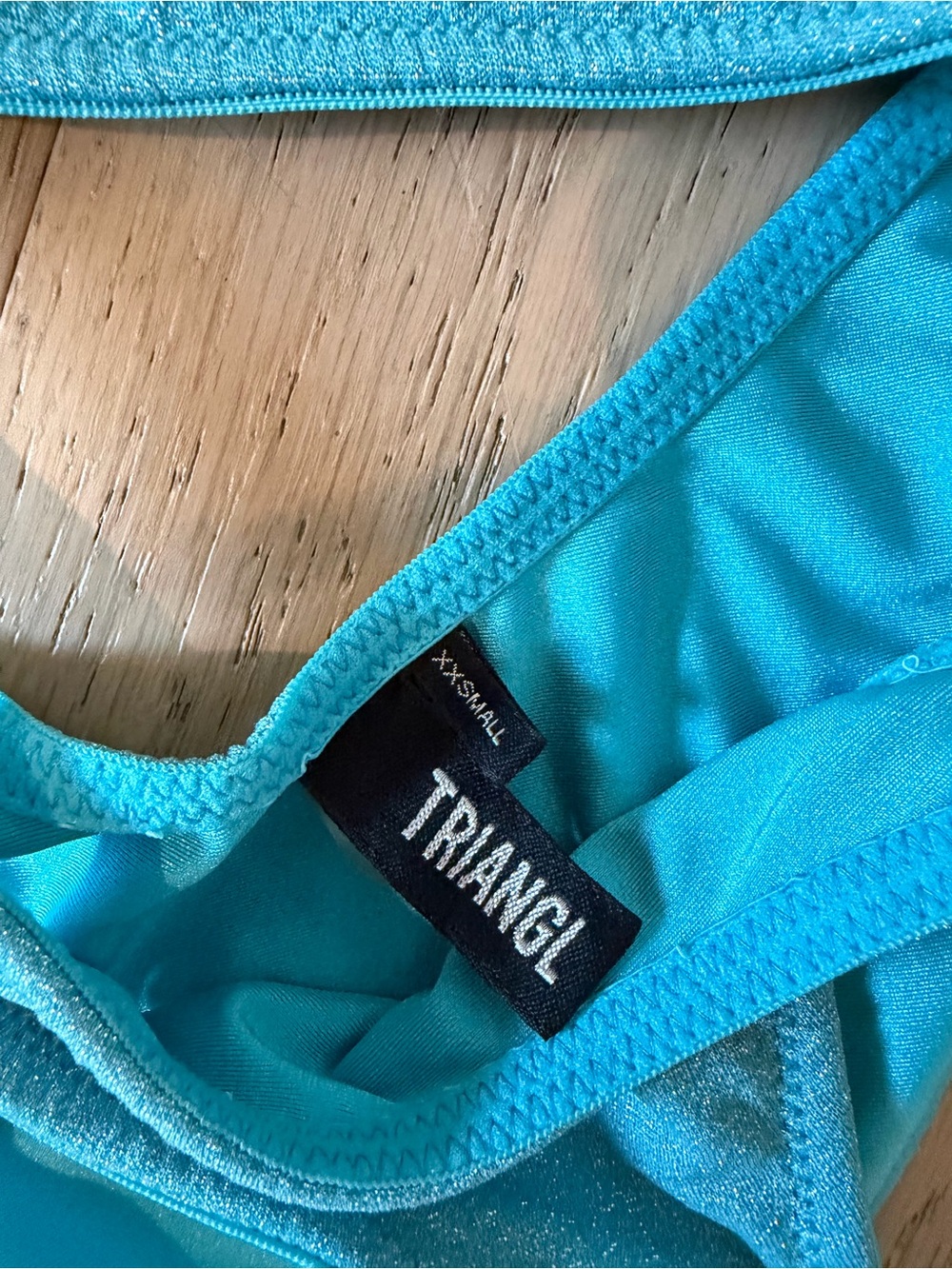 triangl swimwear Shimmer Aqua Blue Two-Piece Bikini - Picture 2 of 3